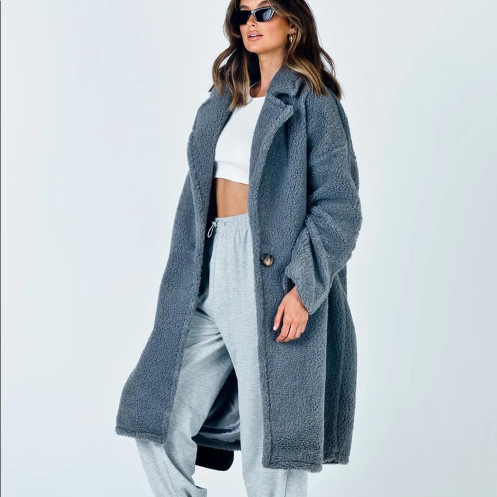 Princess Polly Hughes Oversized Teddy Jacket